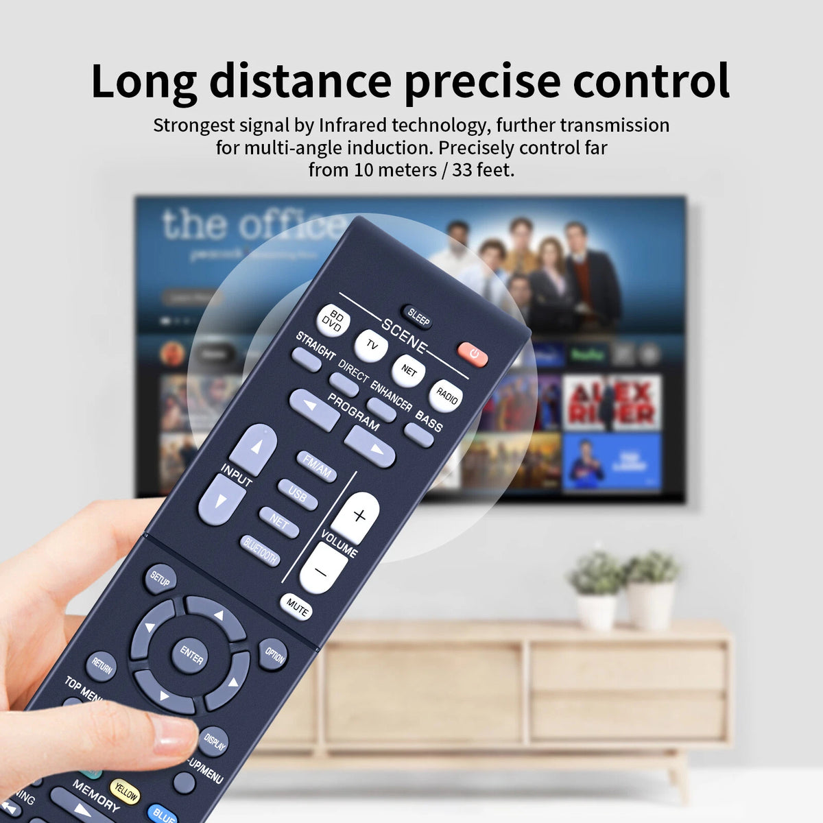 RAV533 Remote Control For Yamaha AV Receiver RX-V479 RX-V579 RX-V481 RX-V481D