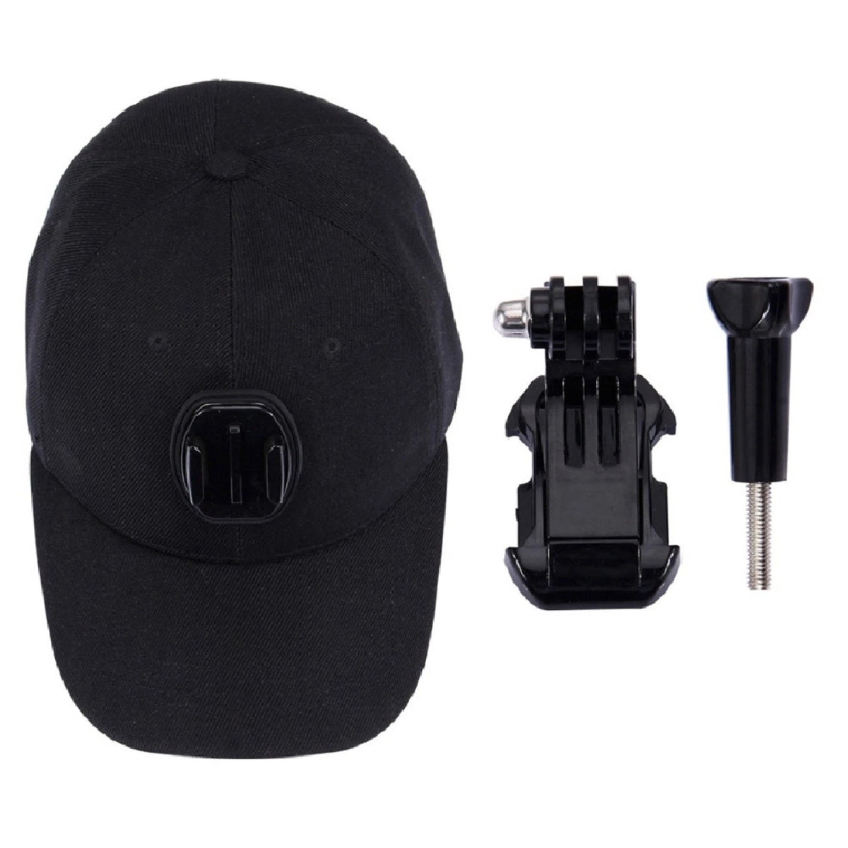 Cotton Baseball Hat With Stand Holder Screw Mount For Gopro 8 7 6 5 4 3 DJI Osmo