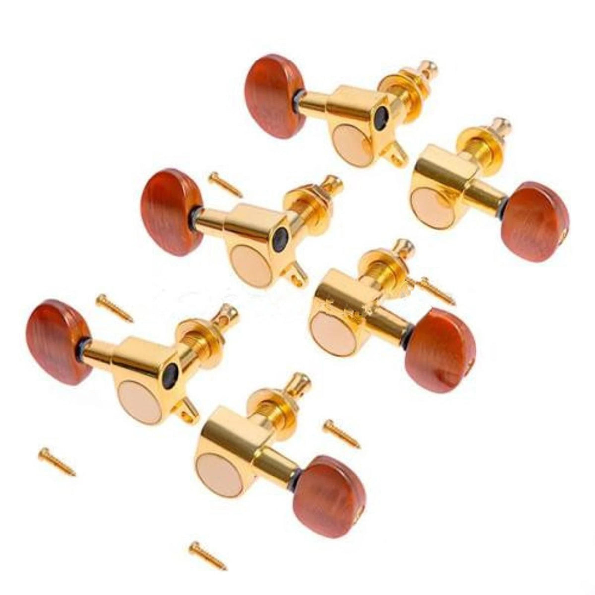3L3R Acoustic Guitar String Enclosed Tuning Pegs Tuners Keys Machine Heads Gold