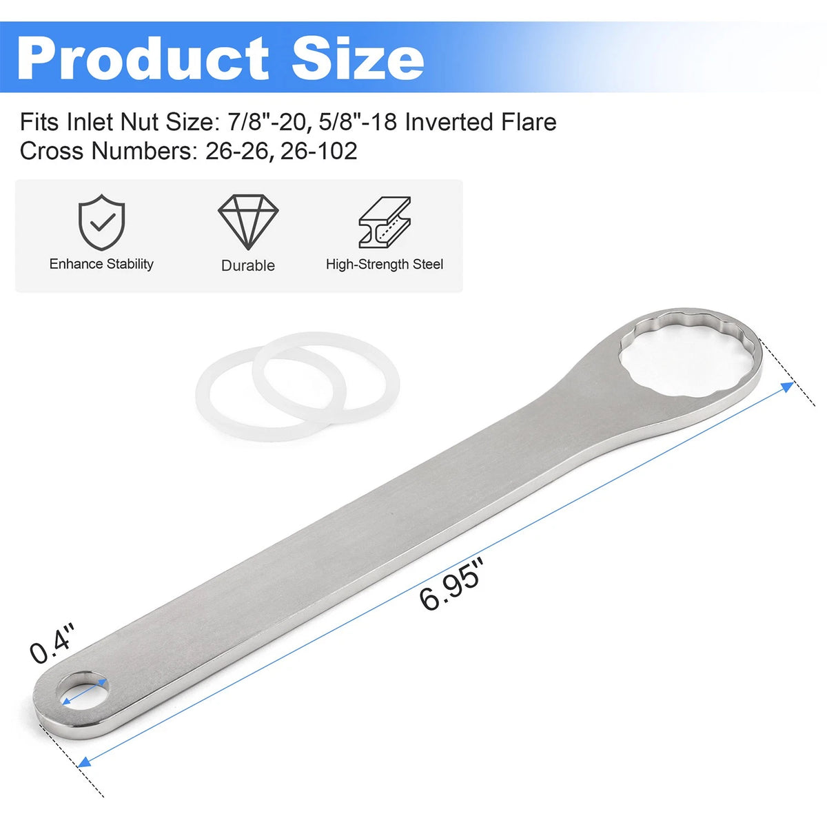 12 Point Fuel Inlet Inverted Flare Nut Spanner Wrench Tool For Holley Carbs 2300