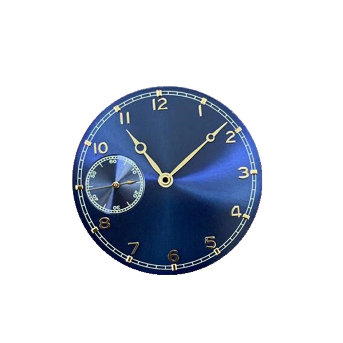 0.4mm Thick Blue 37mm Watch Dial With Hands for ETA 6497 ST3600 Movement Parts x