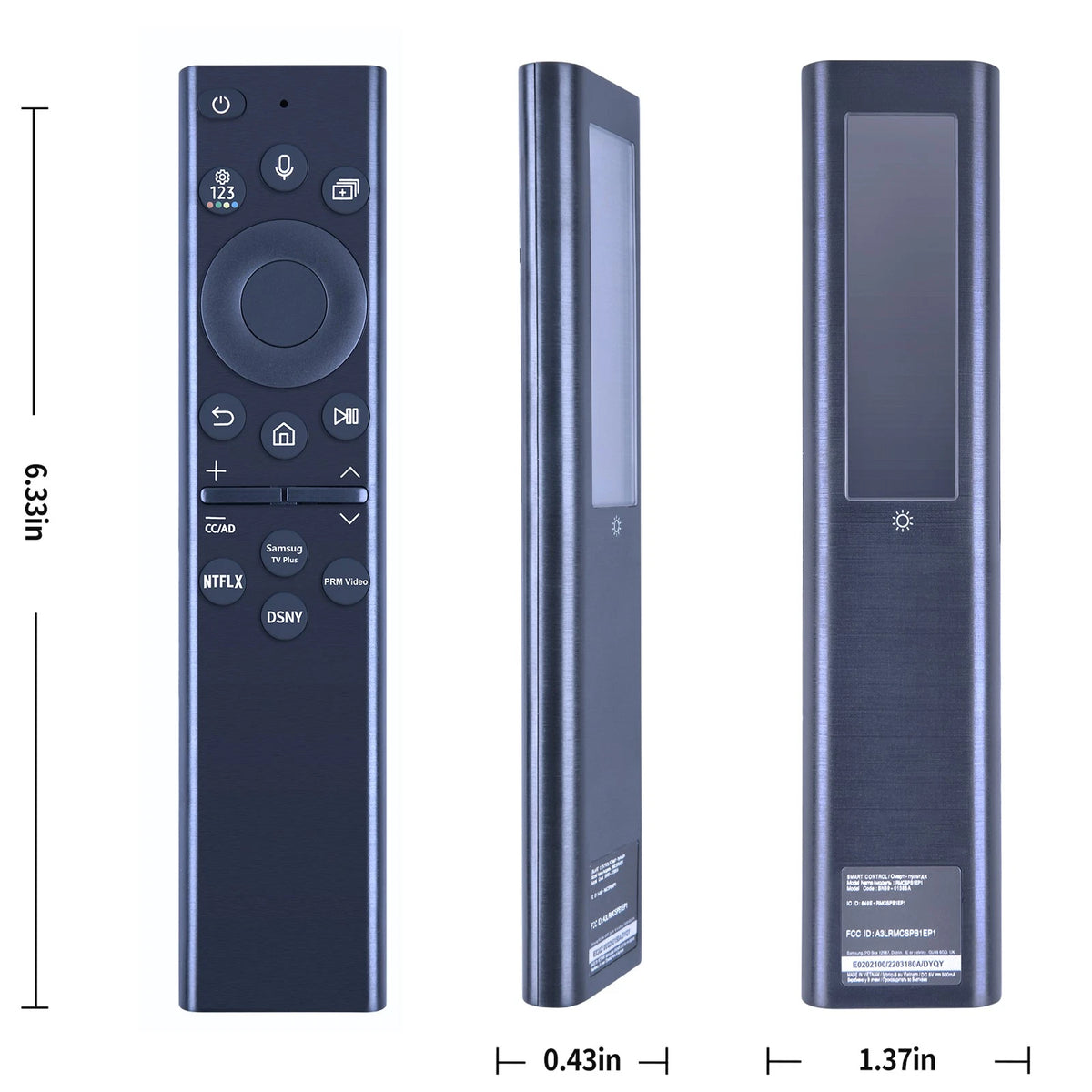 For Samsung BN59-01385A Solar USB Rechargeable Voice Remote QLED Series TV