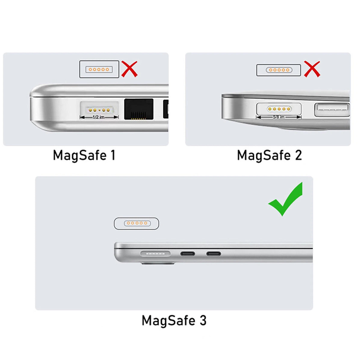 USB-C to for Magsafe 3 Charging Converter Replacement For MacBook USB C Port