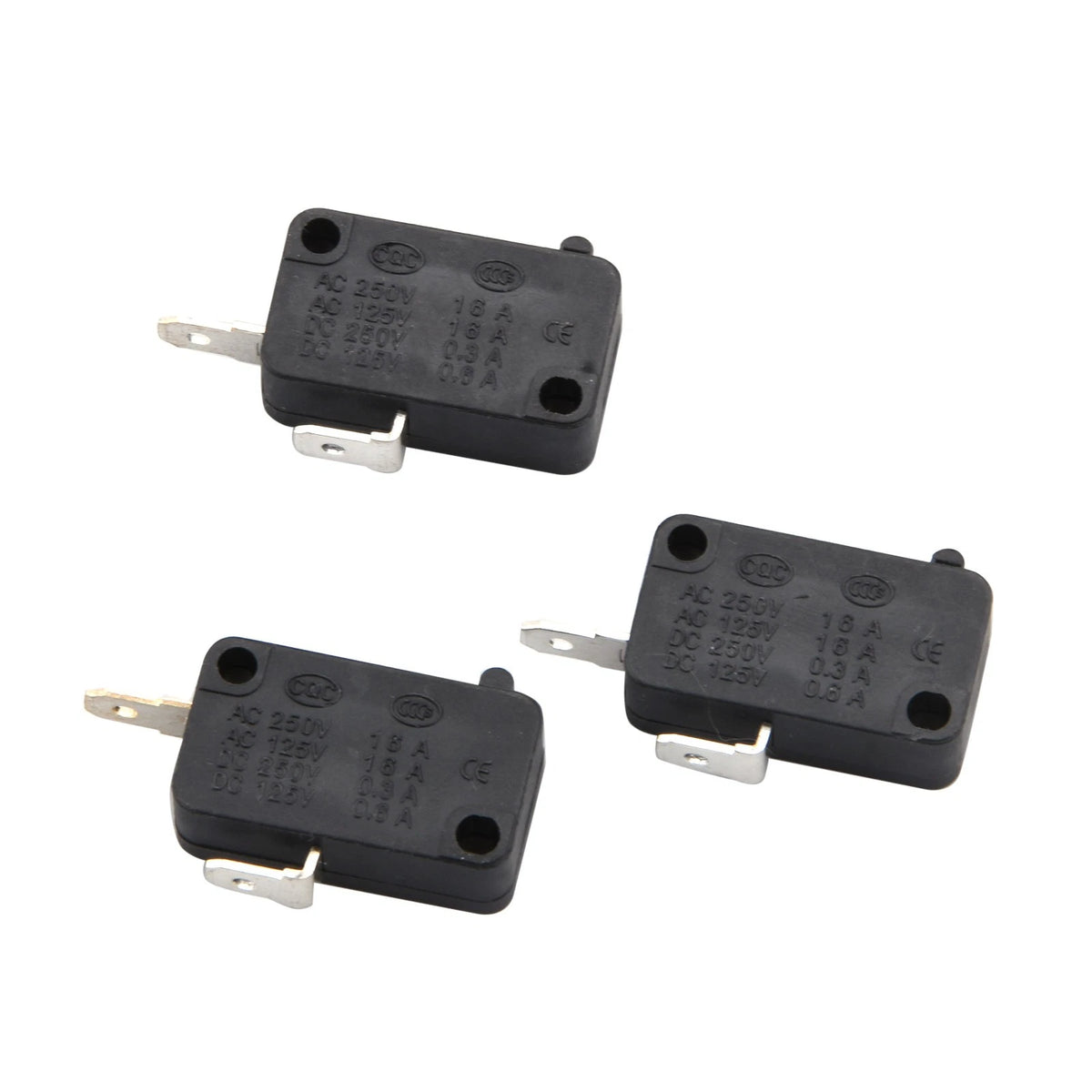 3x Microwave Oven Door Switch for Microwave 16A 125/250V(Normally O&C)