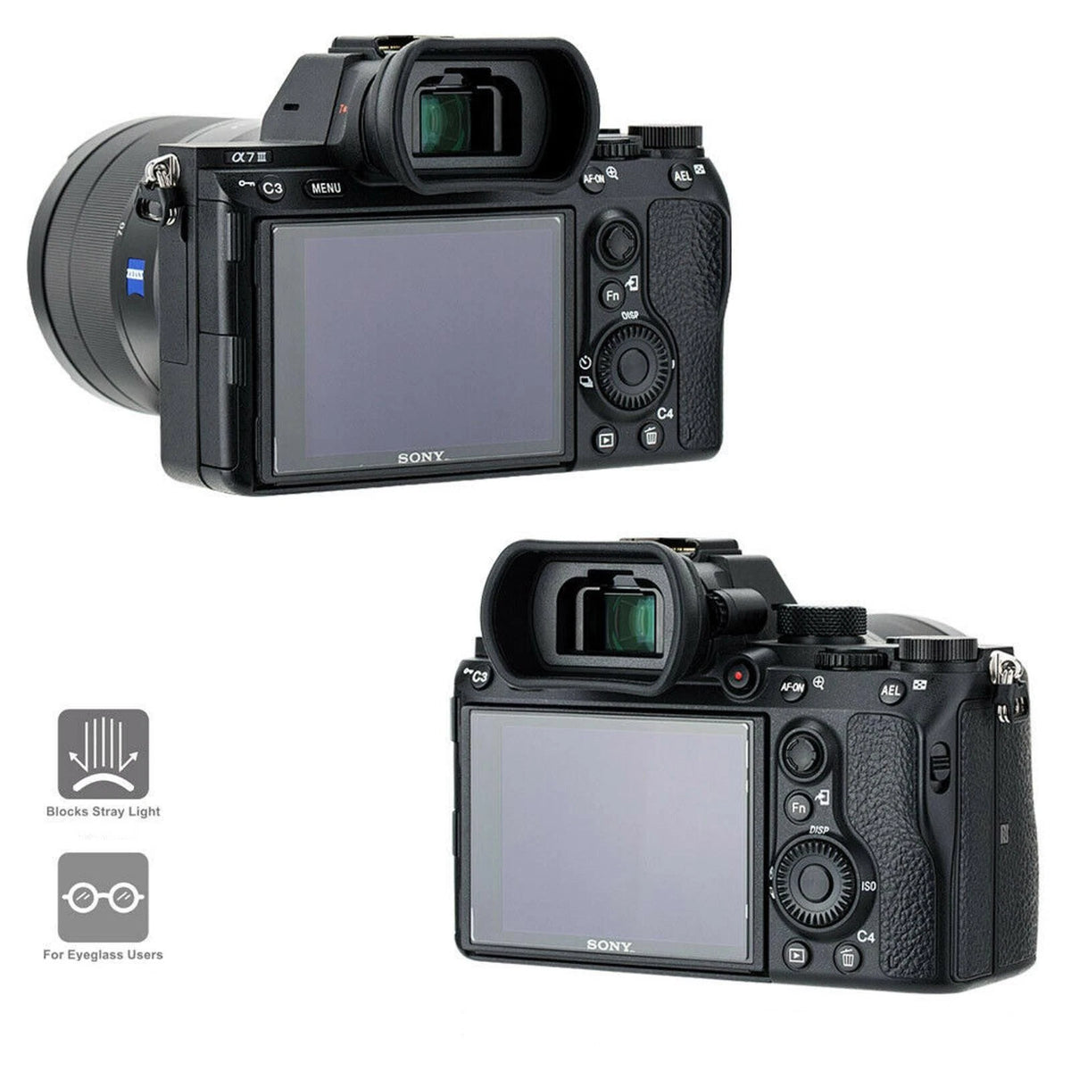 Durable Camera Eye Cup Eyepiece Viewfinder For Sony A7III A7II A7RIV A7RIII