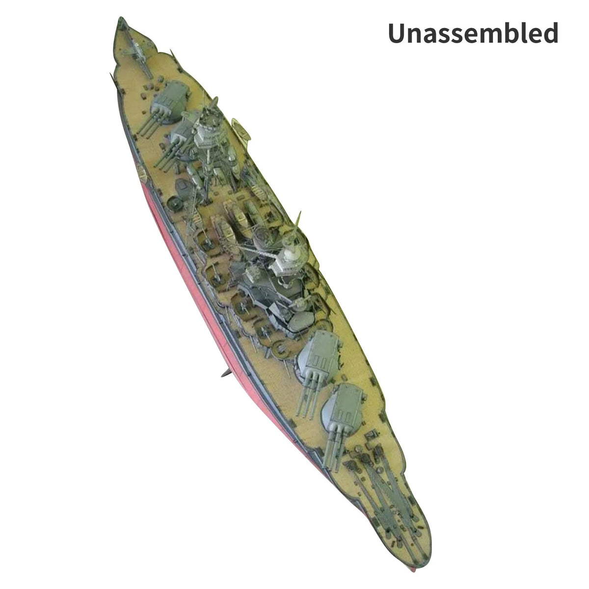 1/250 USS Arizona BB-39 Battleship Paper Model Ship Unassembled Unassembled Kit;