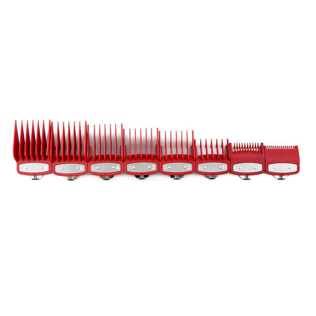 8PCS Hair Clipper Cutting Guide Combs W/ Metal Clip Replacement Tools For WAHL
