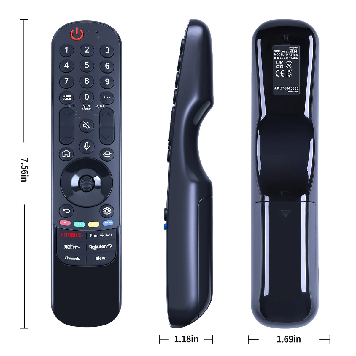 MR24GA AKB76045003 Remote Control For LG TV 43NANO81T6A No Voice/Pointer