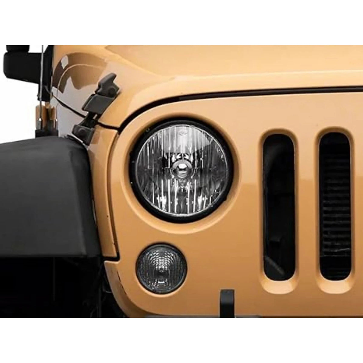 2Pcs Round Headlight Mount Bracket Rings Kits For Jeep Wrangler JK 2007-2017