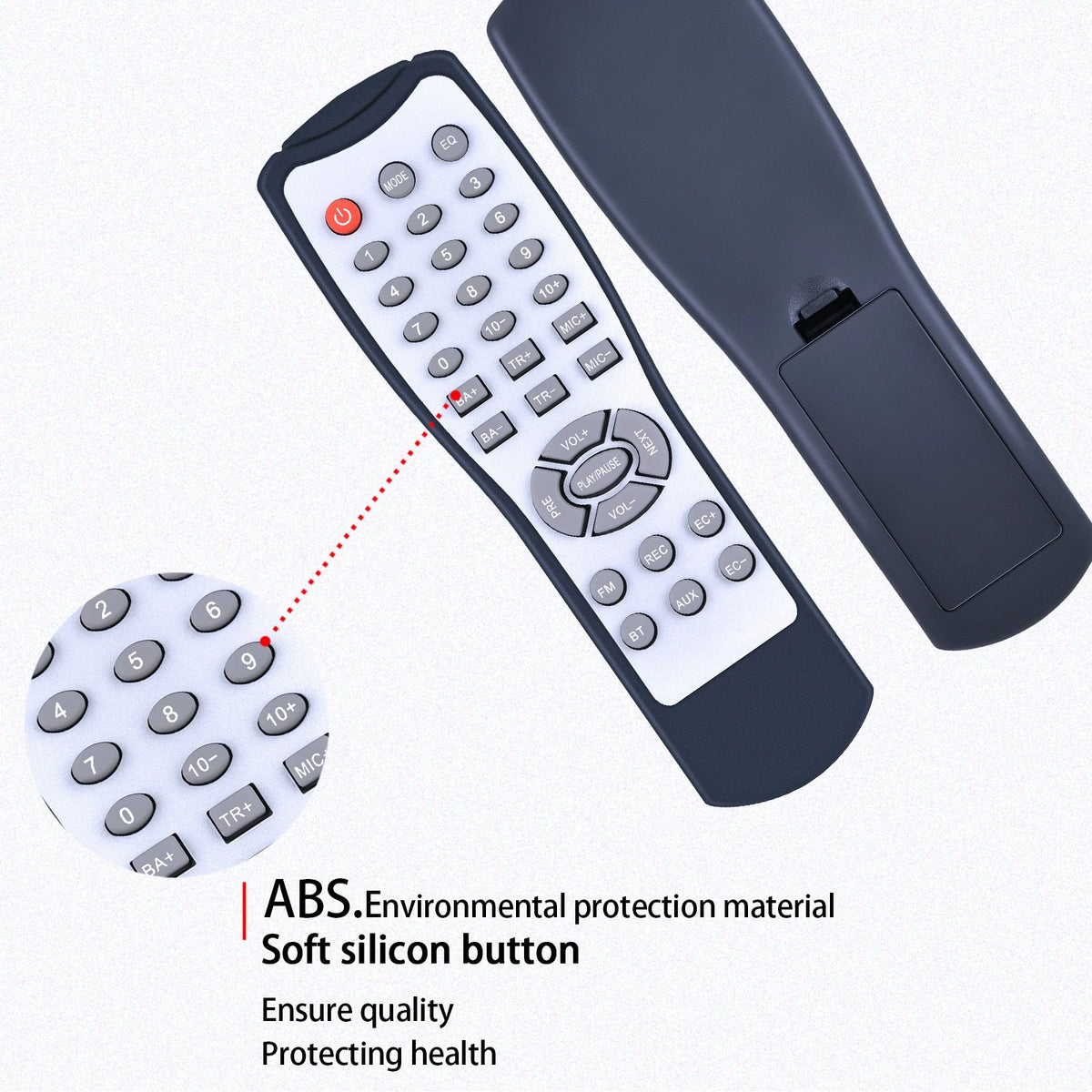Replace Remote Control For Tenmiya Boombox A25 Portable Bluetooth Speaker