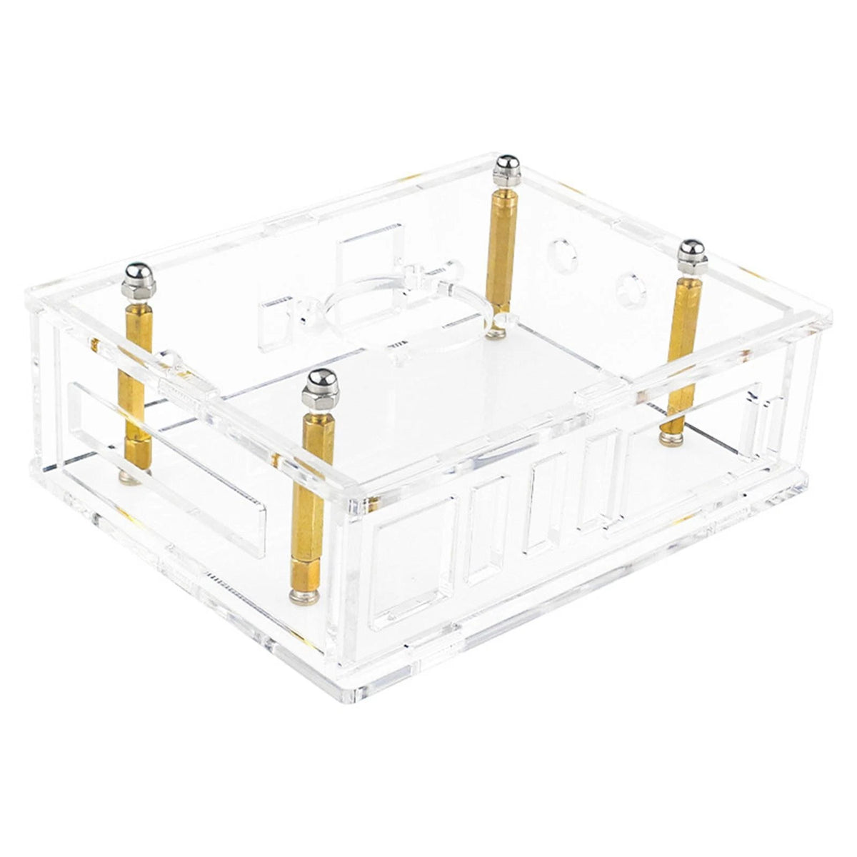 Acrylic Transparent Enclosure Case House W/ Cooling Fan For Orange Pi 5 Plus j