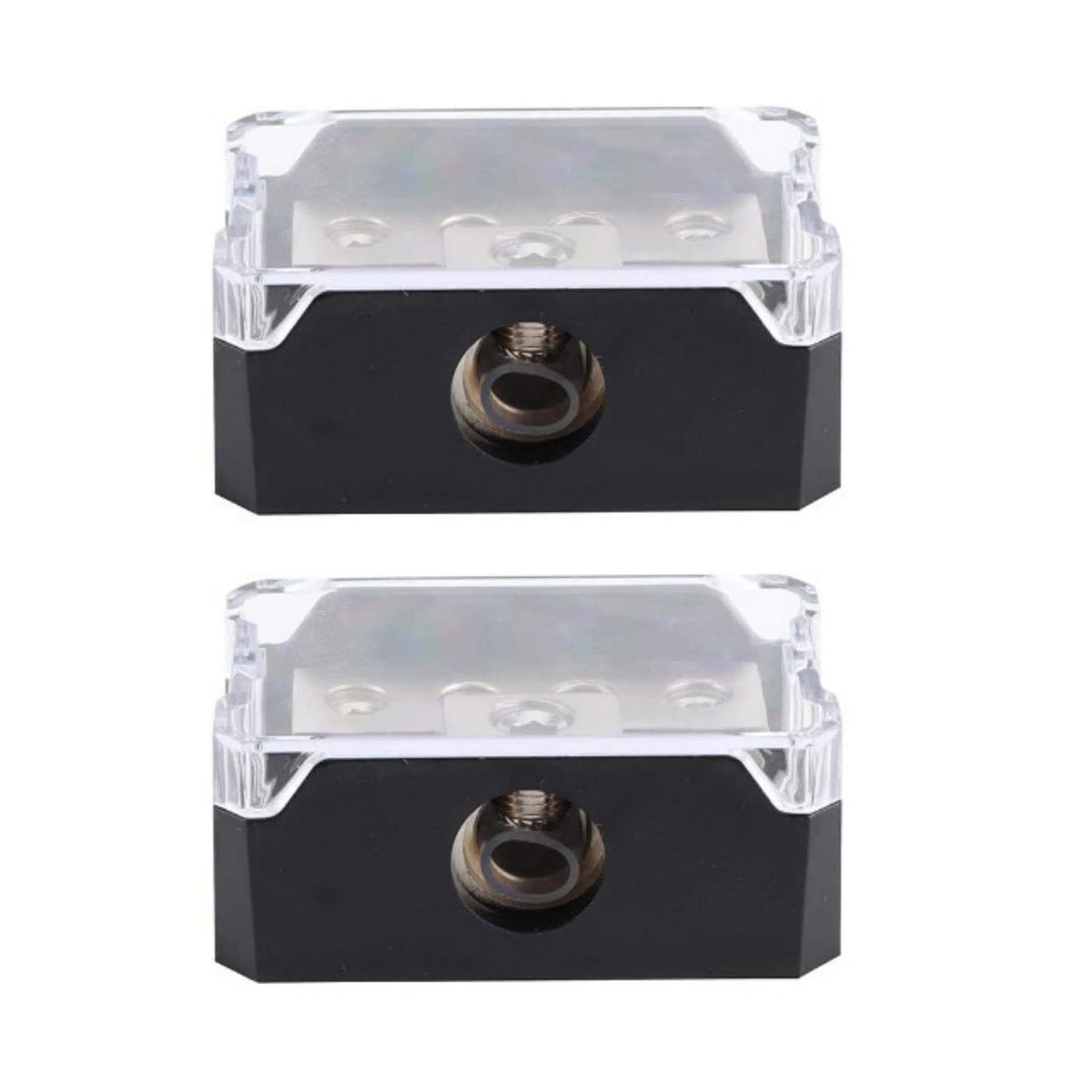 7*4.5*2.9cm 2Pcs Car Audio Power Distribution Block 0/2/4 AWG Input