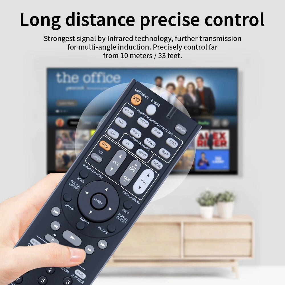 RC-738M Remote Control For Onkyo AV Receiver HT-RC160 HT-S7200 TX-SR607