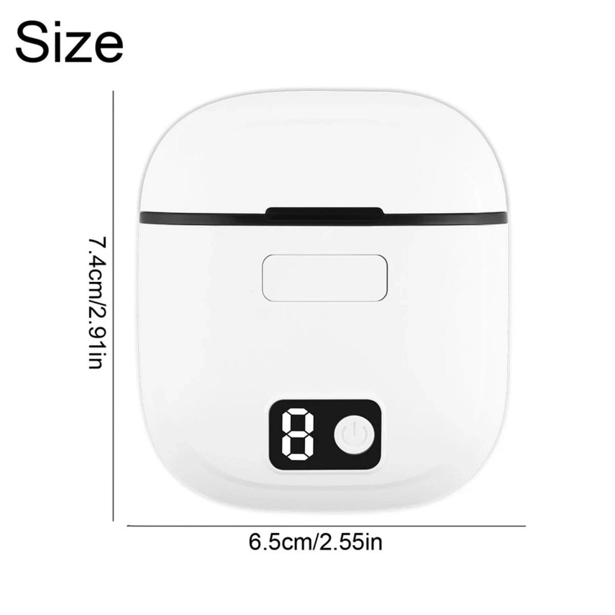 Automatic Nail File Grinder with 3 Gears Digital Display Safe for Elderly Use