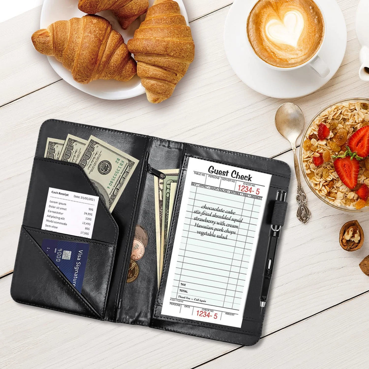 Server Book for Waitress, Waiter 5" x 8" Books, AUOX5-CDB-462