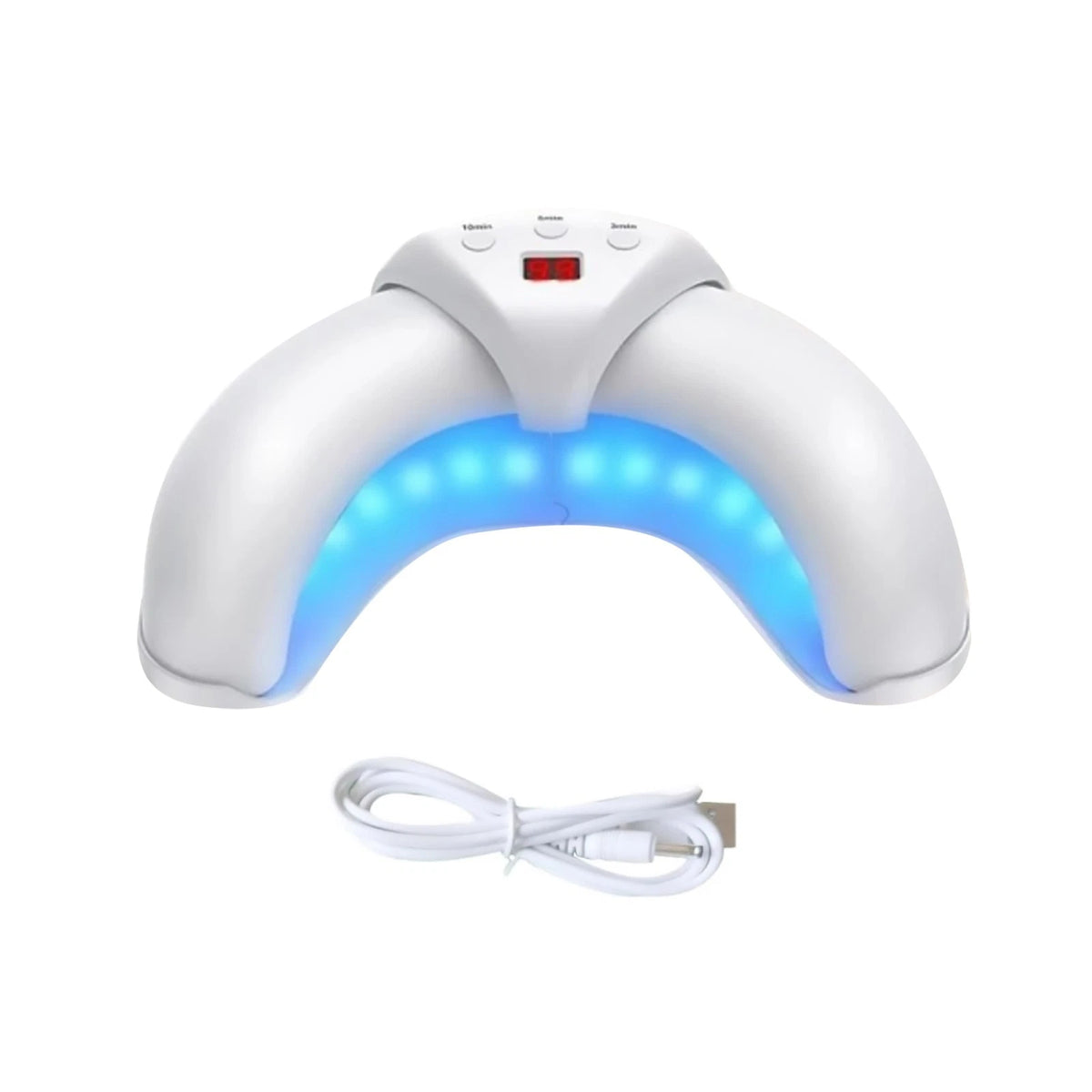 Nail Fungus Light Therapy Device 22 LEDs Blue Infrared Portable USB Charging