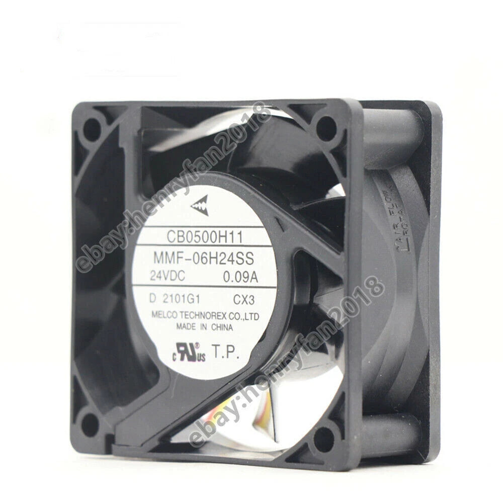MELCO MMF-06H24SS-CX3 CB0500H11 24VDC 0.09A 60*60*25mm Inverter cooling fan