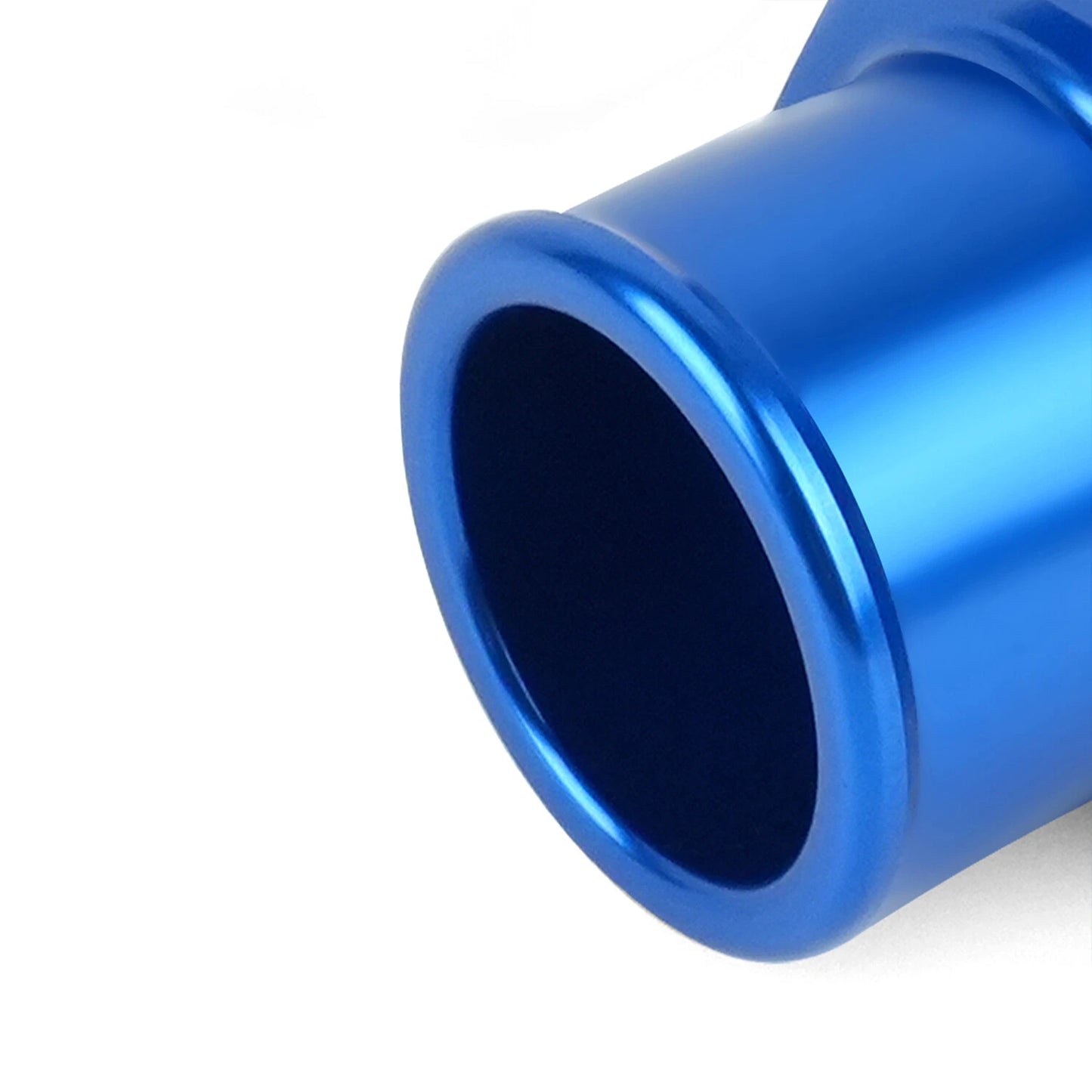 2-Pack SBC 10AN Valve Cover Adapter Aluminum Fittings for Push-In Grommet Blue