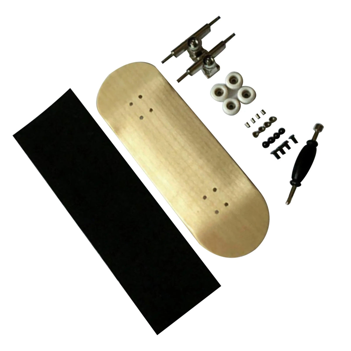 Wood Wooden Maple Deck Handmade Fingerboard Finger Skateboard Pro Set