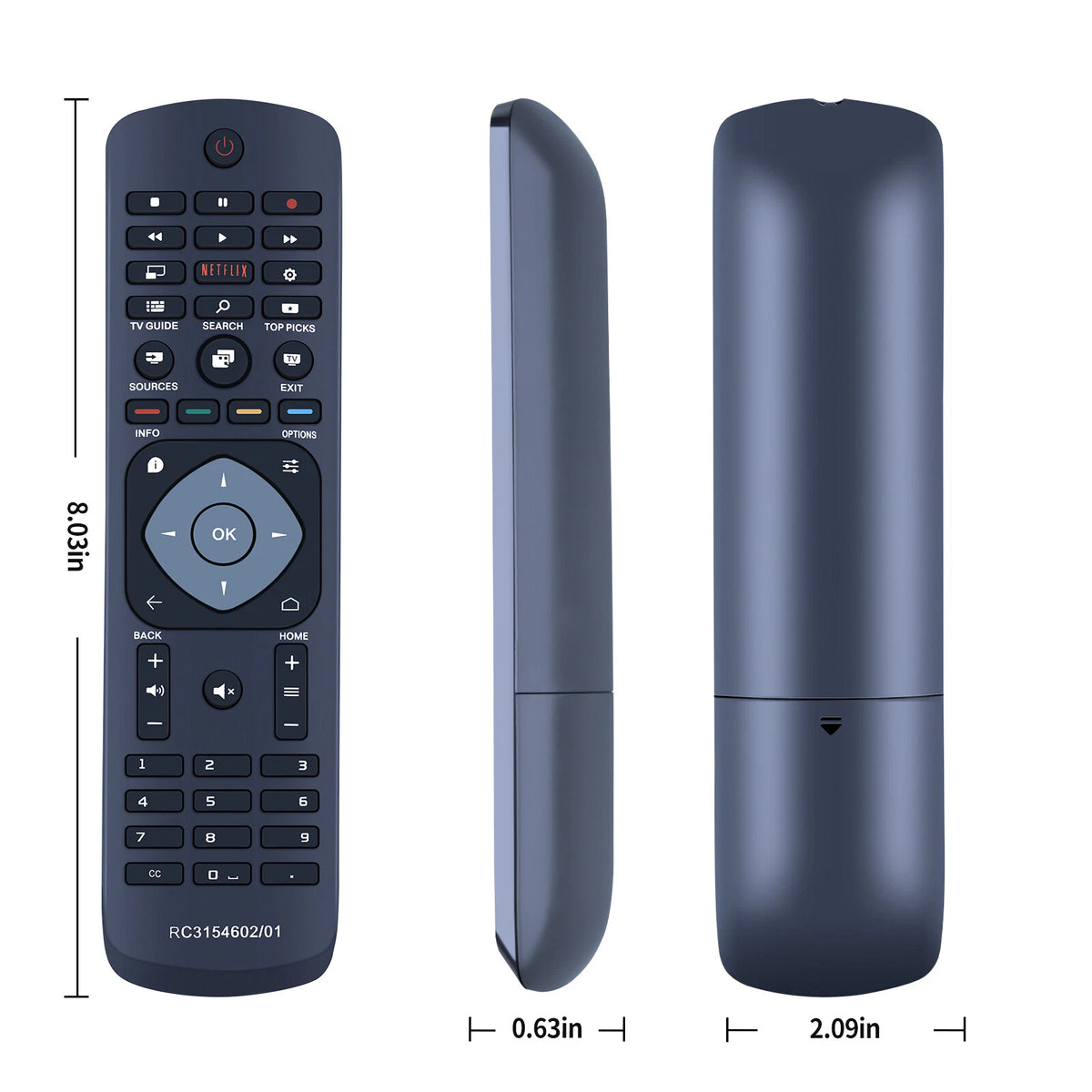 RC3154602/01 For Philips TV Remote Control 52PFL7704D 47PFL7704D 42PFL7704D