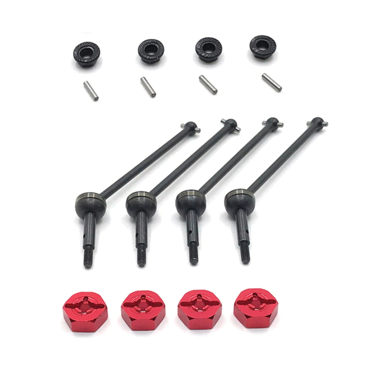 RC CVD Drive Shaft+Hex Adapter For WLtoys 1:14 144001 1/12 124017 124018 124019