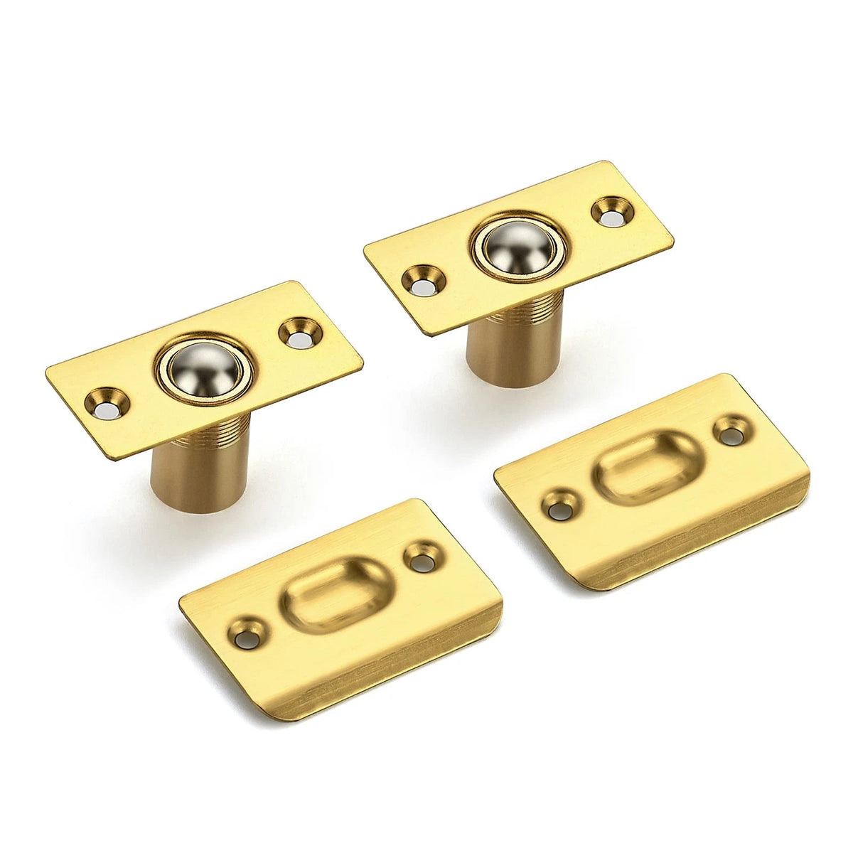 Ravinte 2 Pack Adjustable Door Ball Catch, Gold Closet 2 Pack,