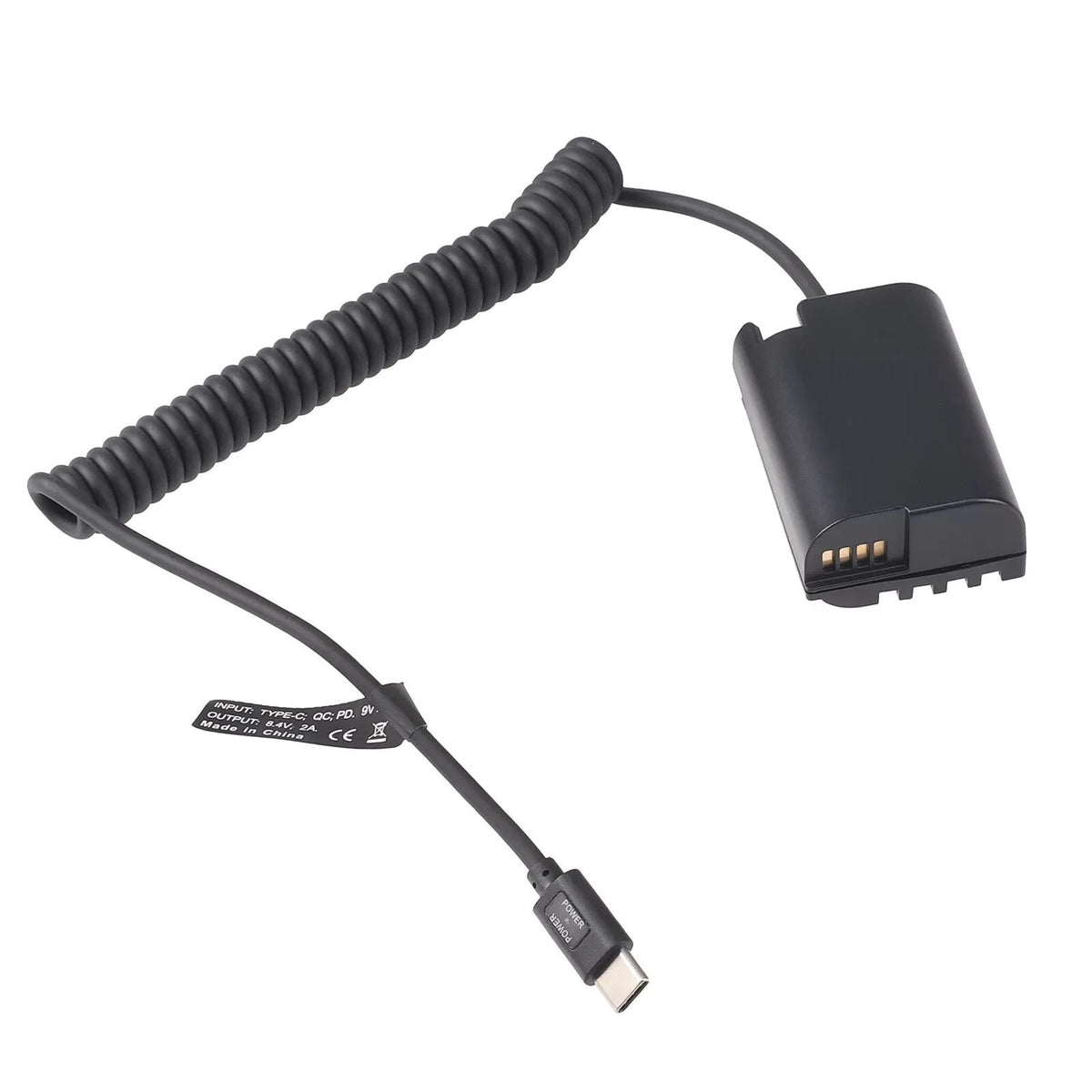 USB-C to DMW-BLK22/DCC17 Dummy Battery Power Cable For Panasonic GH3 Camera