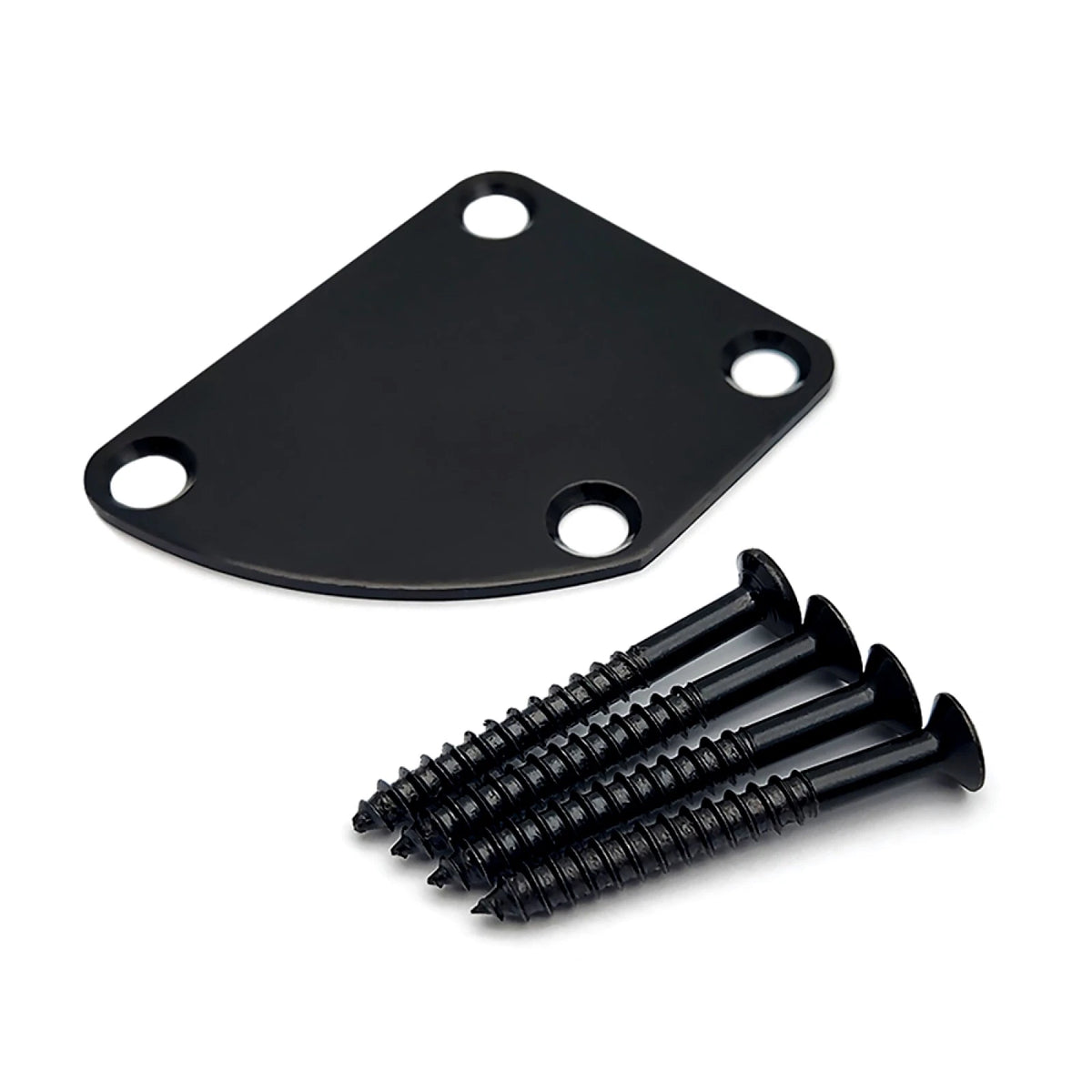 4-Hole Electric Guitar Neck Plate Cutaway Neck Joint Plate for Strat Tele Bass d
