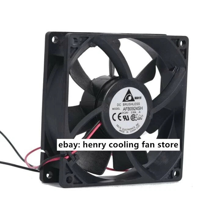 Delta Fan AFB0924SH Axial Fan DC 24V 0.50A 92*92*25mm 2-wires Server Cooling Fan