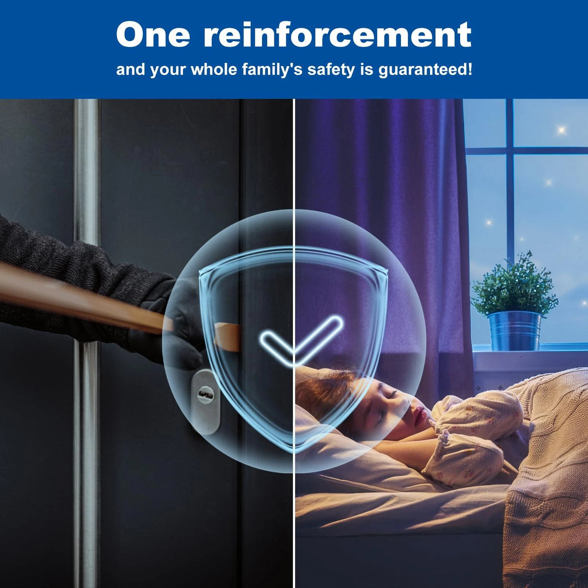 U 9551 Stainless Steel Lock and Door Reinforcement Finish