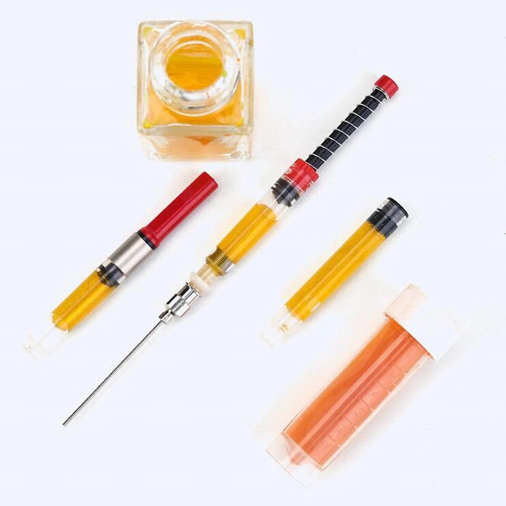 5Pcs 3.4mm Stainless Steel Fountain Pen Piston Converter Ink Sac Absorber Filler
