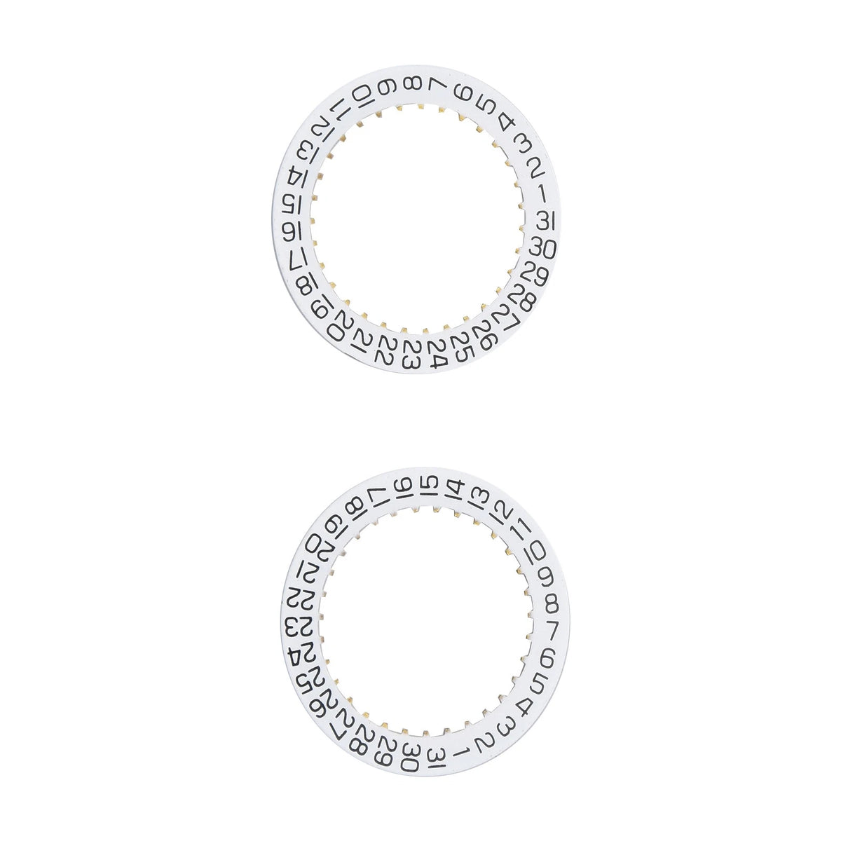 2X Date Indicator Calendar Wheel Disc Plate AT 3 For ETA 2804-2 2824-2 2892A2