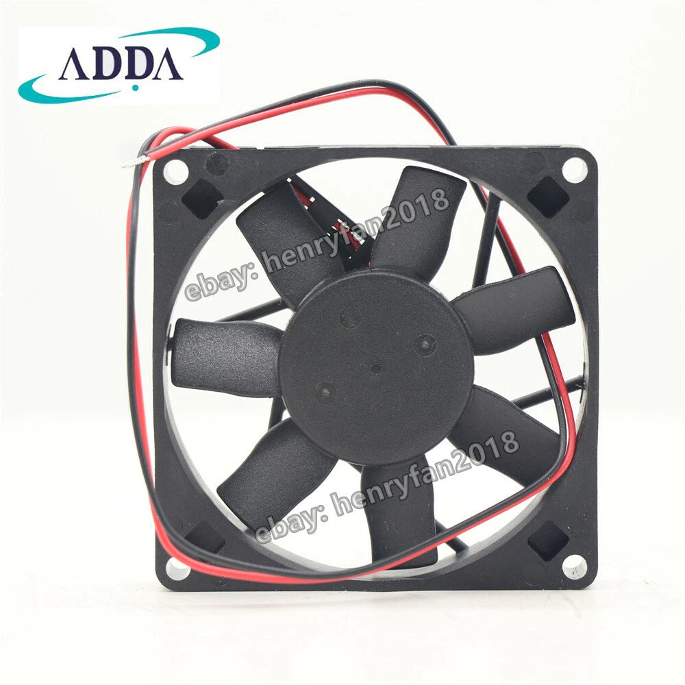 ADDA Fan AD0824HB-D71 Axial Fan 24VDC 0.14A 80*80*15MM 2-wire Slient Cooling Fan