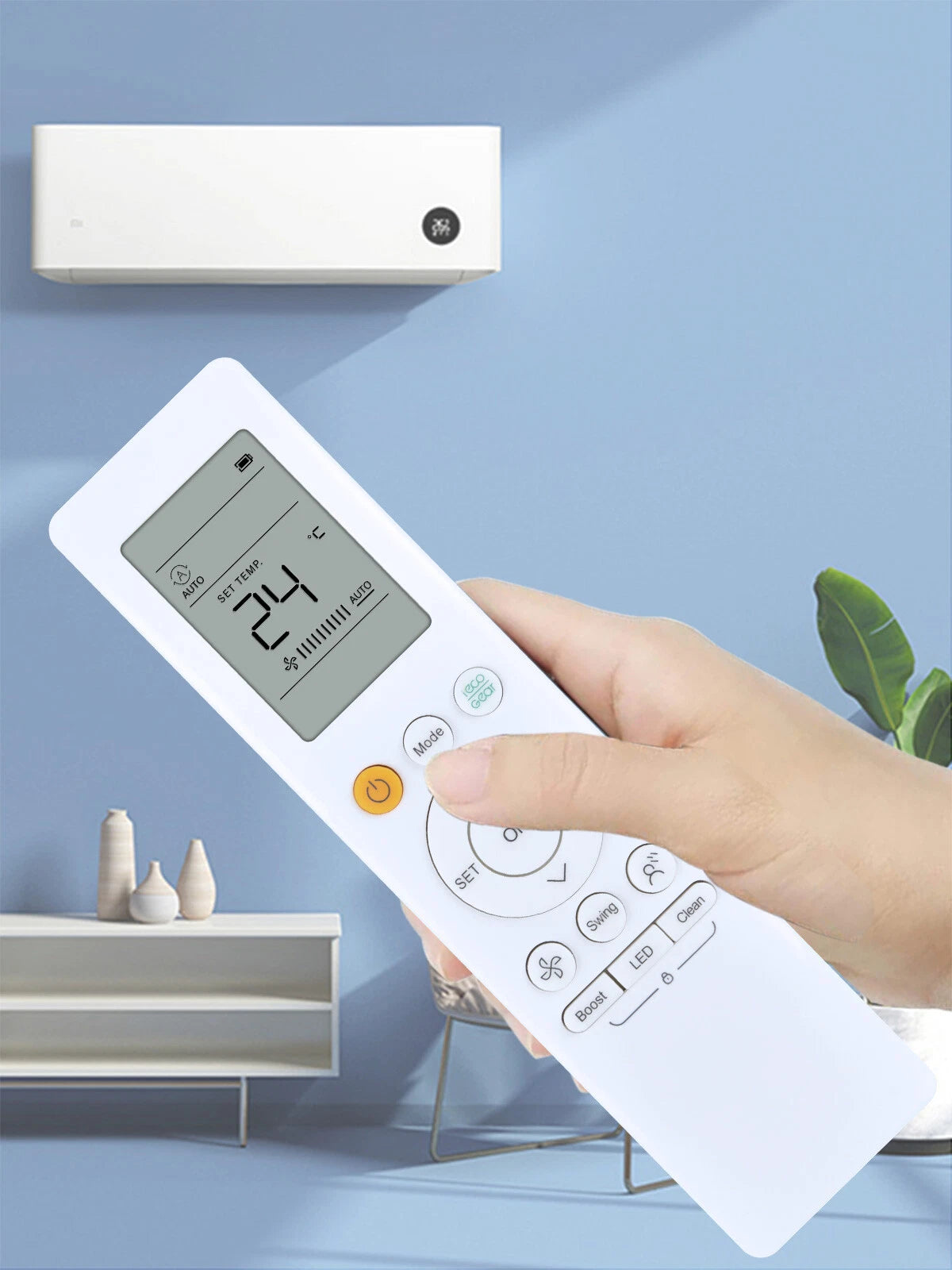 RG10A(B2S)/BGEF Remote Control For Midea/Carrier/System Air Conditioner