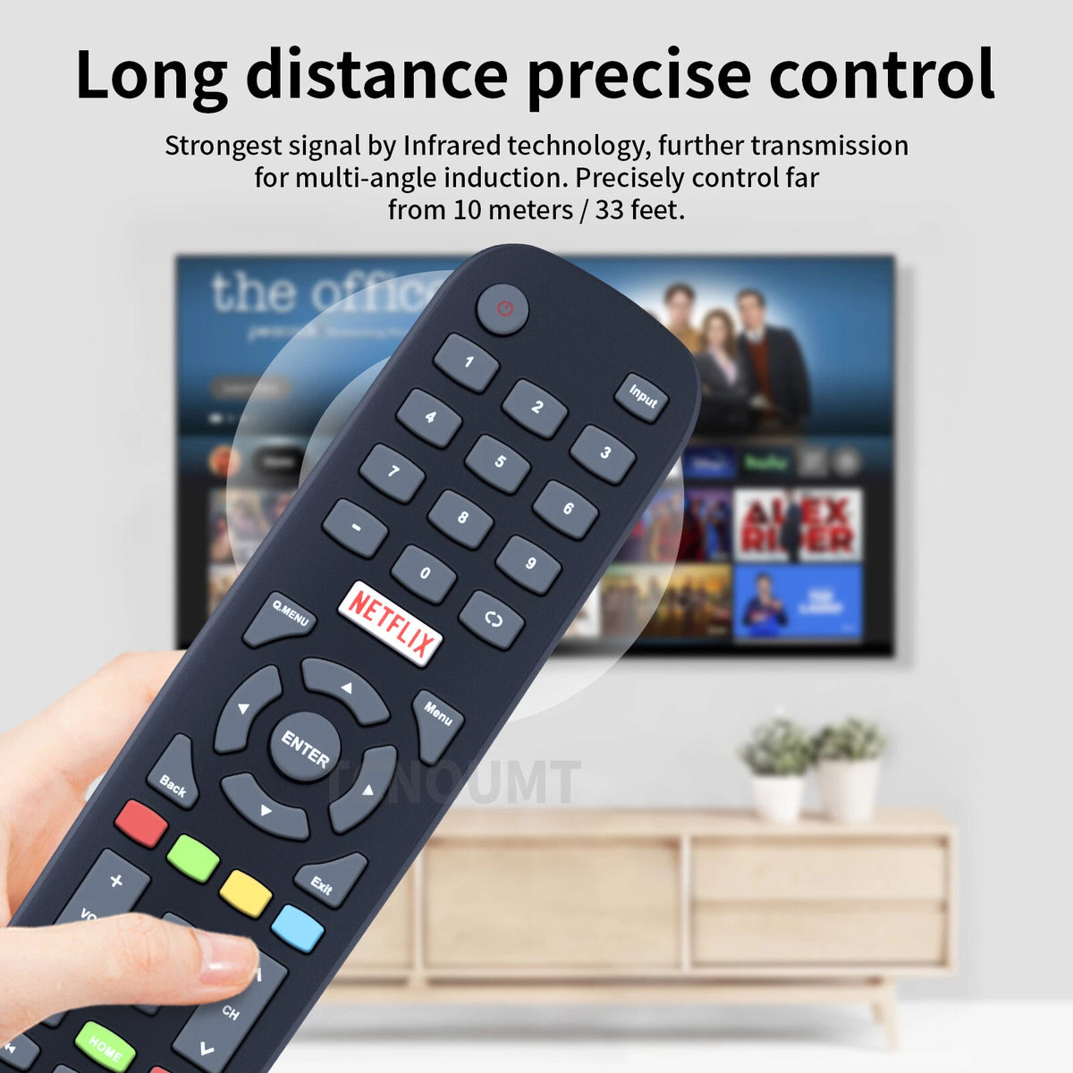 RM-C3327 Replace Remote Control fit for Polaroid TV 50T7U 55T7U 60T7U 49T7U