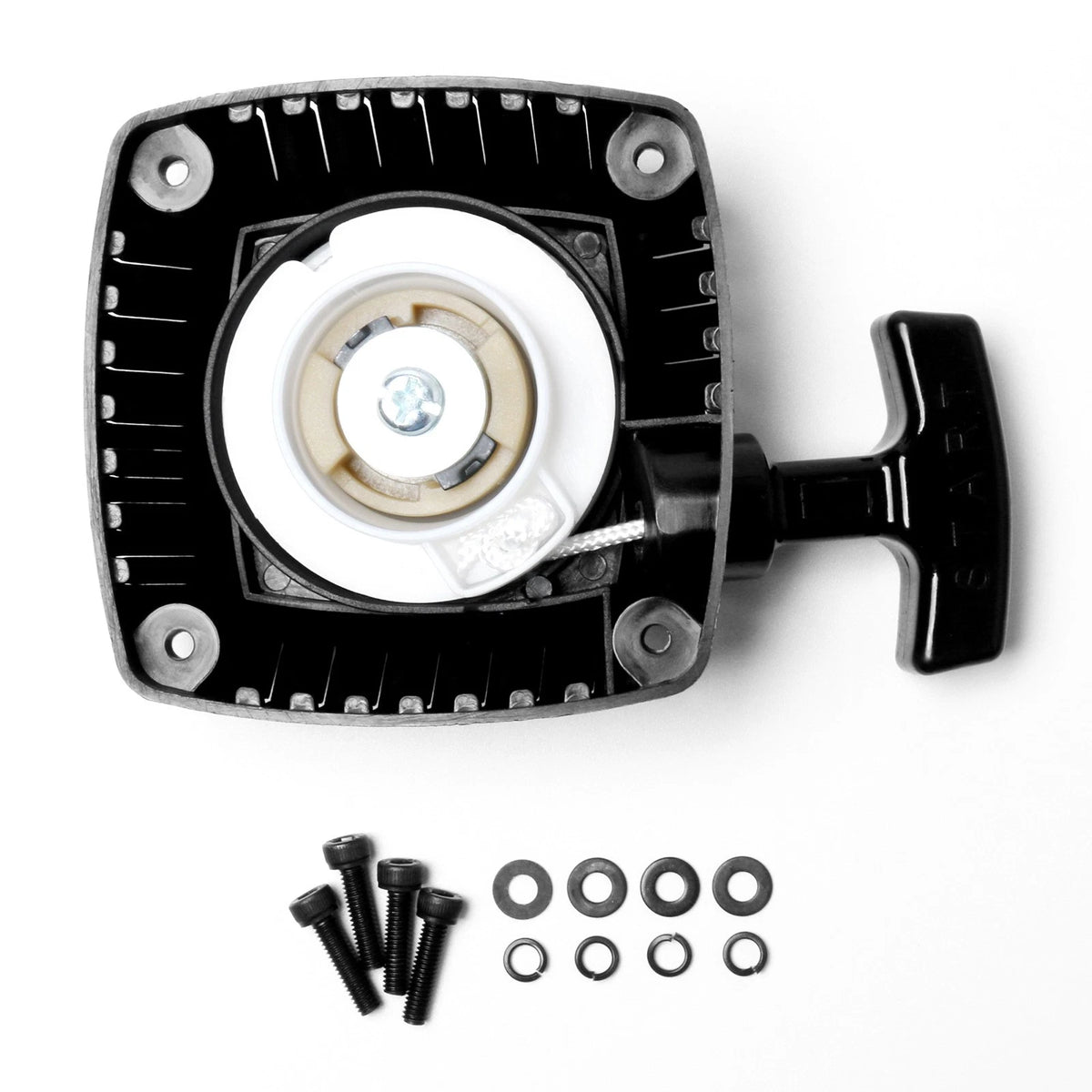 Pull Starter With 4 Screws 4 Locking Washers Adapter For HPI Baja 5B/5T