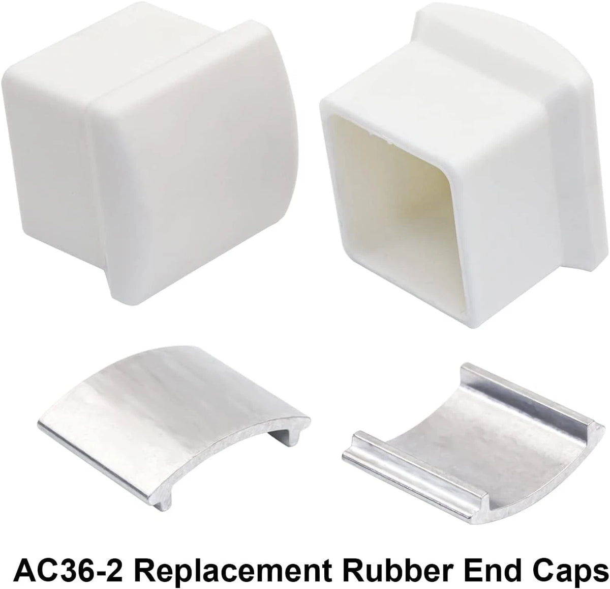 AC36-2 Rubber Tips End Caps fits Extension Ladder Standoff for Werner White