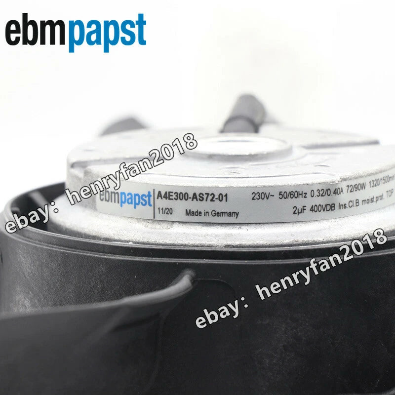 Ebmpapst Fan A4E300-AS72-01 Axial Flow Fan 230VAC 72/96W Φ300MM IP44 Cooling Fan