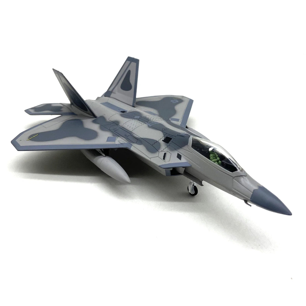 Retro 1/100 US F22 Raptor Stealth Fighter Alloy Jet Aircraft Model Military