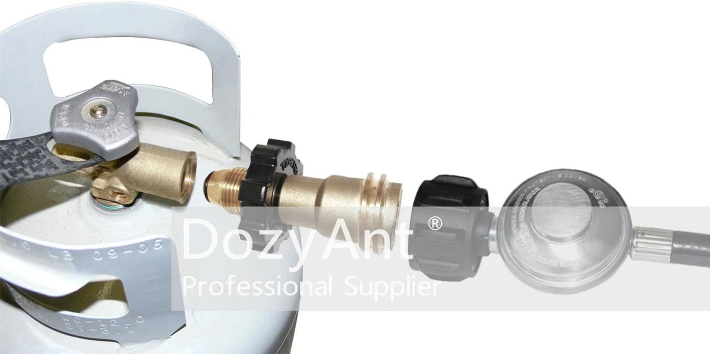 DOZYANT Universal Fit Propane Tank Adapter Converts POL to QCC1 / Type 1...