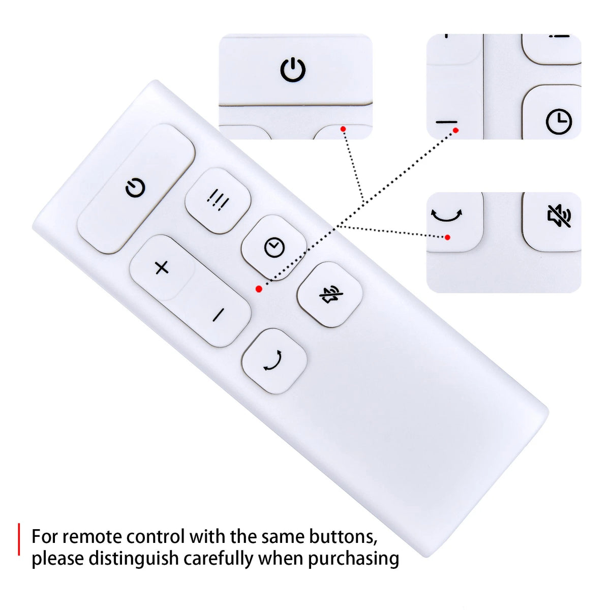Remote Control For Dreo Tower Space Heater DR-HSH002 DR-HSH014