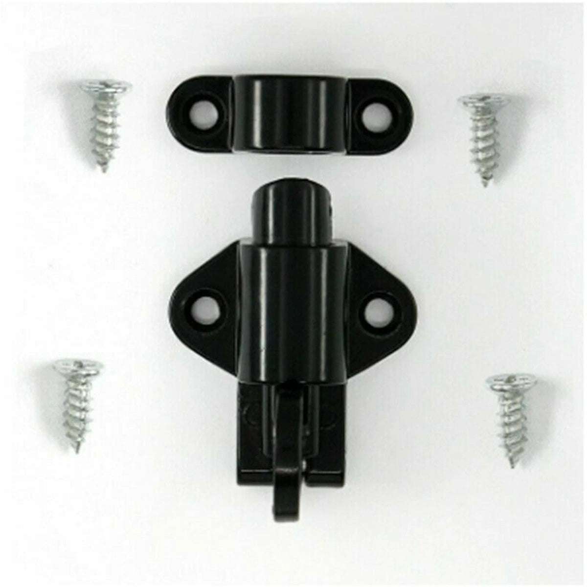 Black Aluminium Alloy Spring Door Lock with Automatic Locking Mechanism E