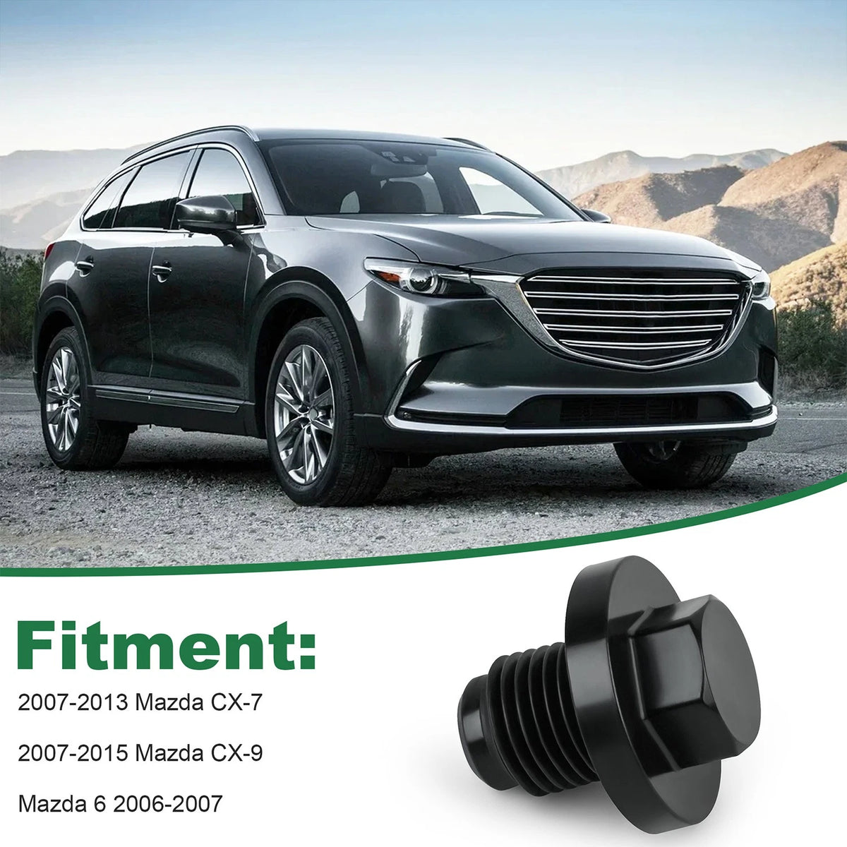 WL21-15-203 Coolant Drain Plug – Fits CX‑7, CX‑9 & Mazda 6 Replacement