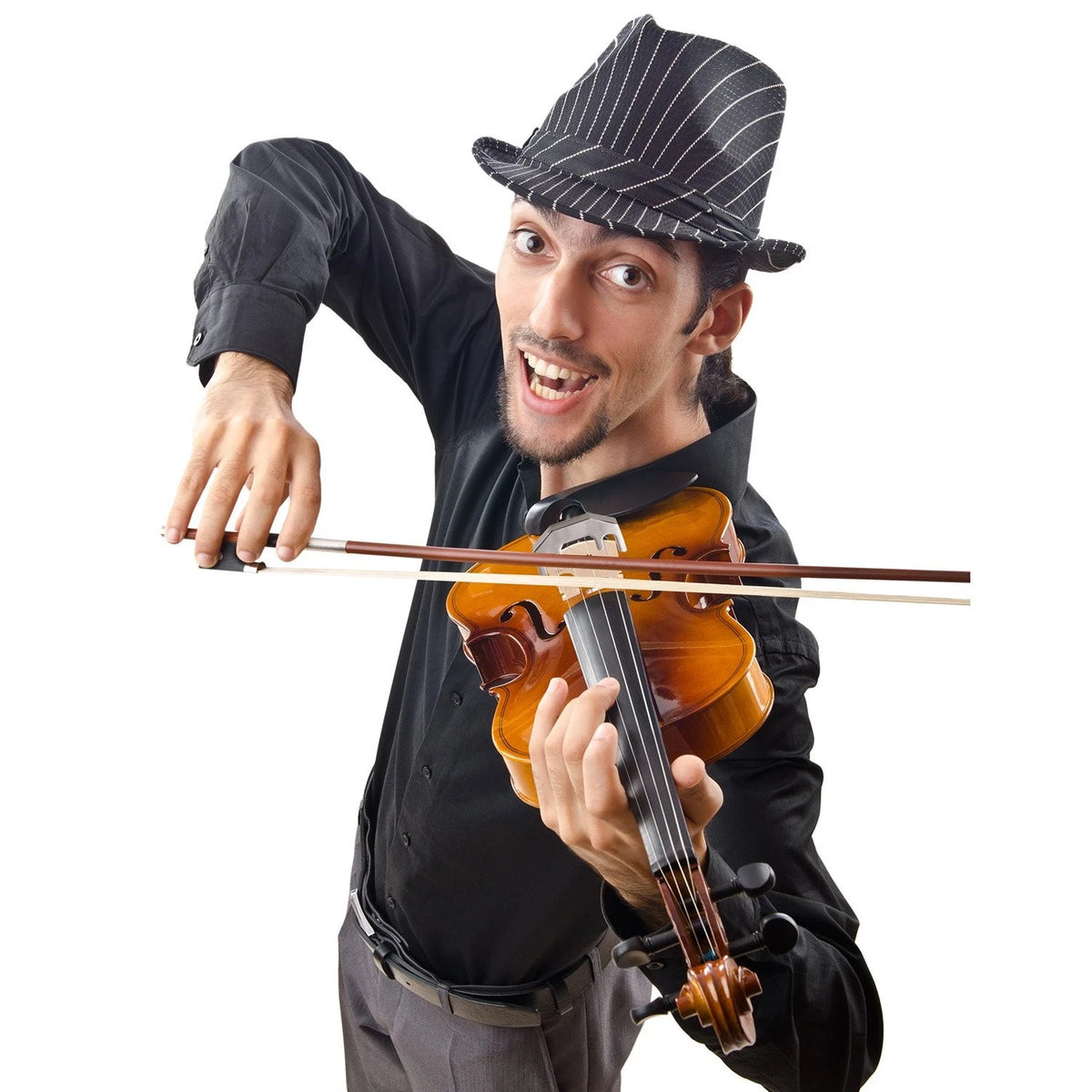 Mudder Metal Violin Mute Practice Silencer for 1/2, 3/4, 4/4 size