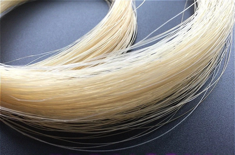 32'' Natural White Horse Hair Mongolia Tail Viola Cello Erhu Bow Hairs S