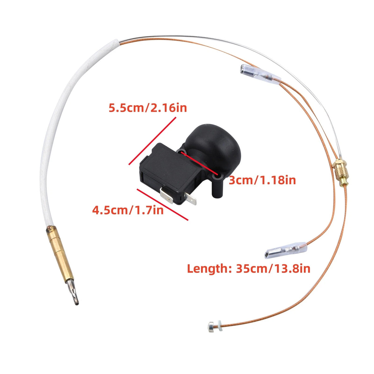 1 PC Thermocouple & Tilt Switch Kit For Patio Outdoor Propane Gas Heater