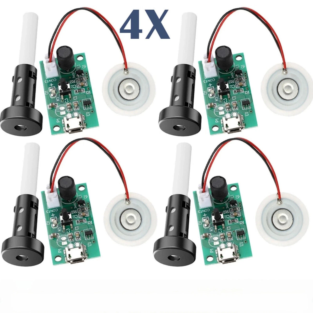 For DIY Humidifier Upgrade 4PCS USB Ultrasonic Fogger Driver Board Set Durable