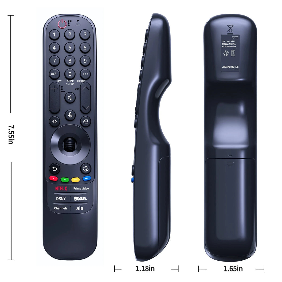 AKB76043108 MR23GA Remote Control For LG TV 43QNED75SRA 50QNED75SRA