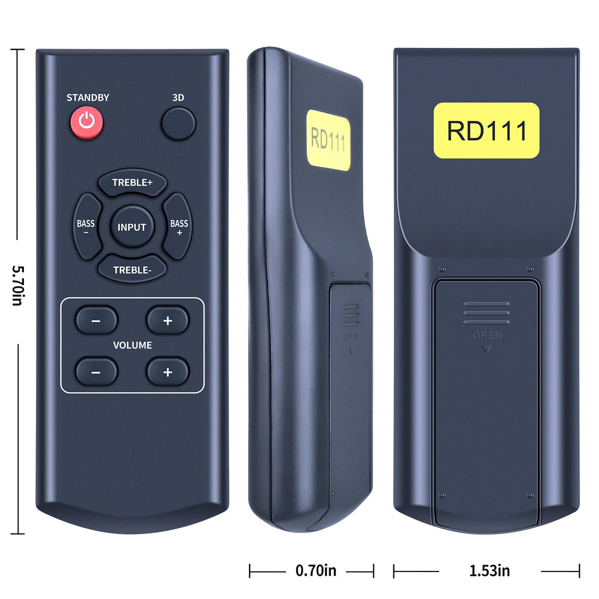 Replace Remote Control For Microlab RD111 Sound Speaker System FC530 2.1