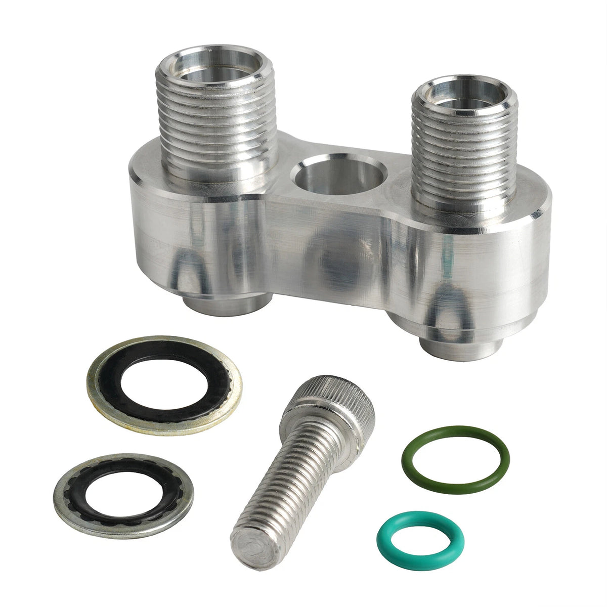 For LS Swap GM R4 A/C Compressor Straight Adapter Fitting